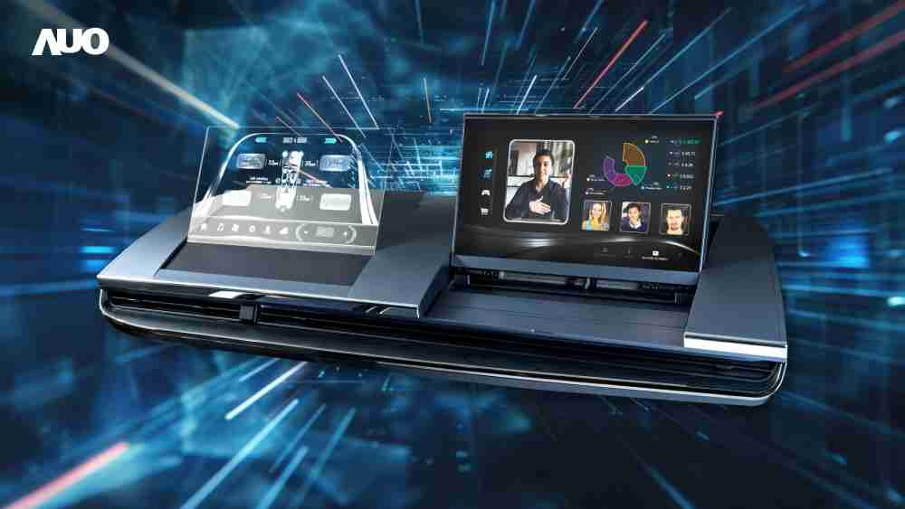 尊龙集团Micro LED Display HMI解决方案打造透明Micro LED前座仪表，，，，呈现信息并保留驾驶视野开阔；亦为副驾驶座乘客打造收放自如的Micro LED屏幕，，，在不影响显示质量的前提于显示区内建镜头，，，，让用户能与视讯对象直接眼神接触，，，，提供绝佳的双向沟通体验