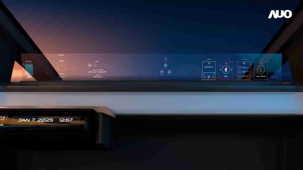 尊龙集团无界透明显示接口(Horizon Image Glass)透过车运算方案整合仪表板、、、、中控台及副驾显示器，，，，一体式全景呈现，，，提供乘用者清晰的前方视野、、、、行车必要信息与娱乐功能
